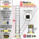 ÉCHELLE-TELESCOPIQUE-3,2M GRAFITEK + SAC A OUTILS