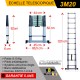 ÉCHELLE-TELESCOPIQUE-3,2M + PLATEFORME HOUSSE ET TAPIS