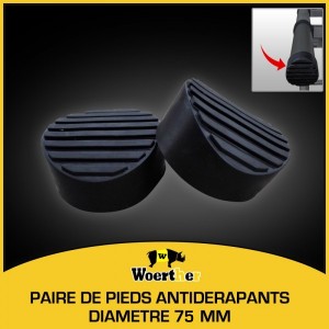 PAIRE DE PATINS ANTIDÉRAPANTS MAXSTOP  - Ø 75mm