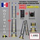 ECHELLE ESCABEAU WOERTHER DOUBLE FONCTIONS, GAMME GRAFITEK 5.60M/2.8M - AVEC HOUSSE ET SAC A OUTILS