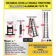 ECHELLE ESCABEAU WOERTHER DOUBLE FONCTIONS, GAMME CLASSIC 5M60/2M80 - PACK BASIQUE